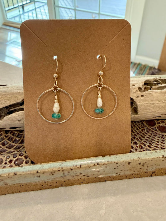 Freshwater Pearl Gold-filled Earrings