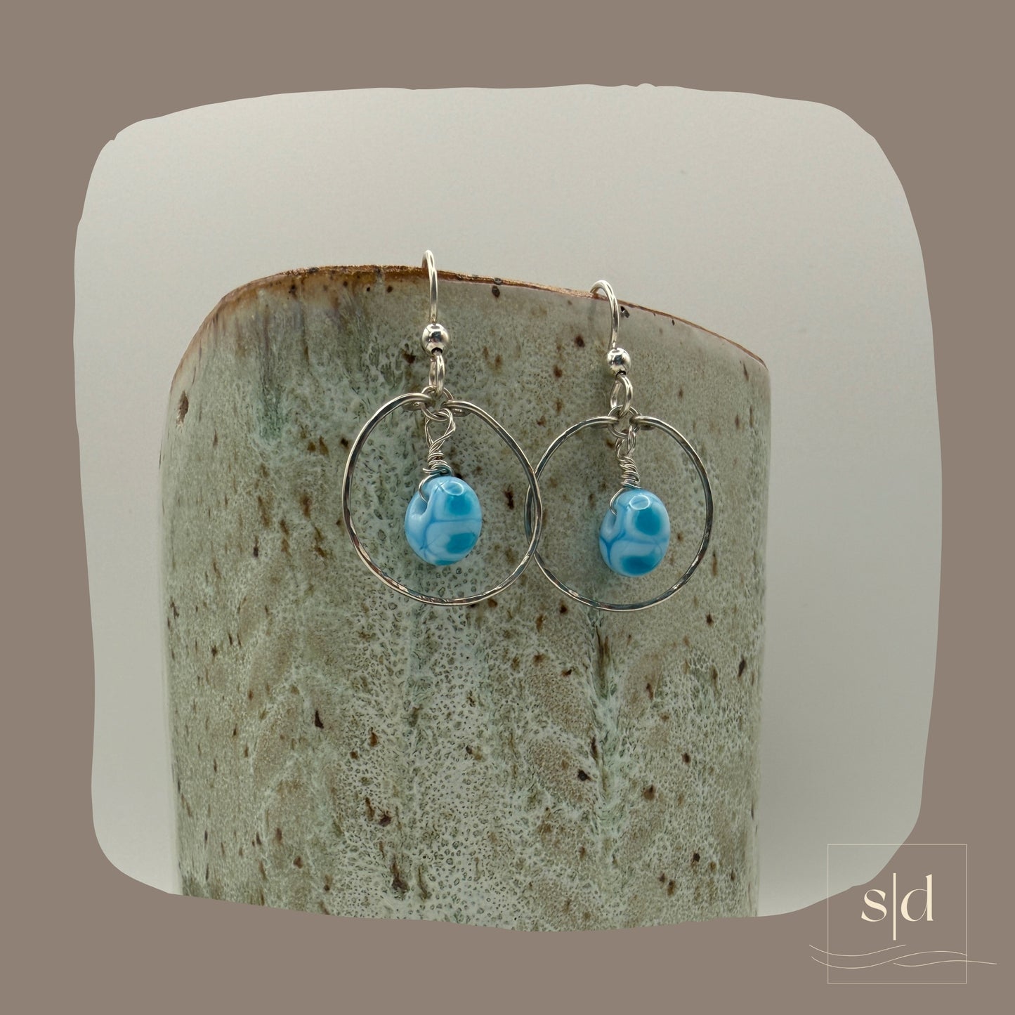 Lampwork Bubble Earrings