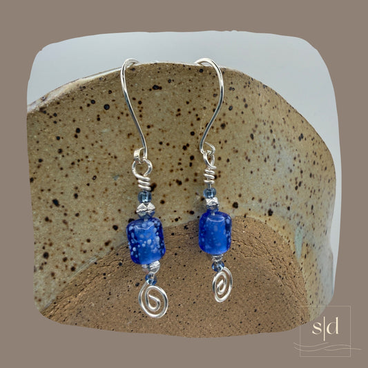 Lampwork Swirl Earrings
