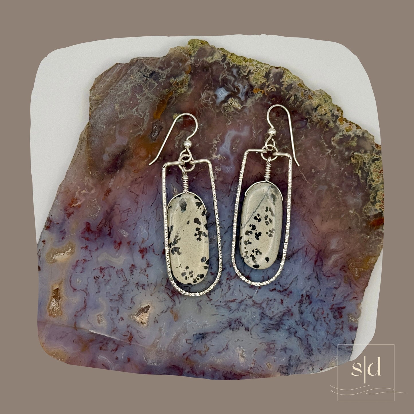 Dendritic Siltstone Earrings