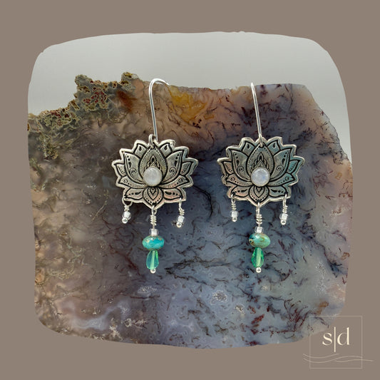 Lotus Flower Earrings