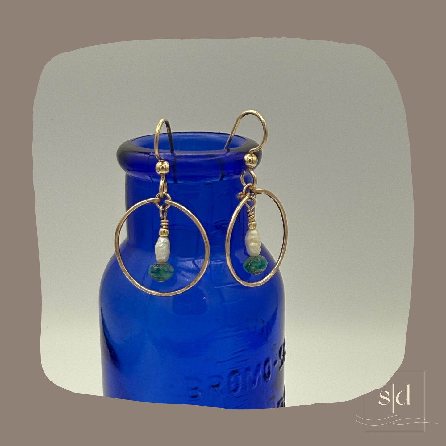 Freshwater Pearl Gold-filled Earrings