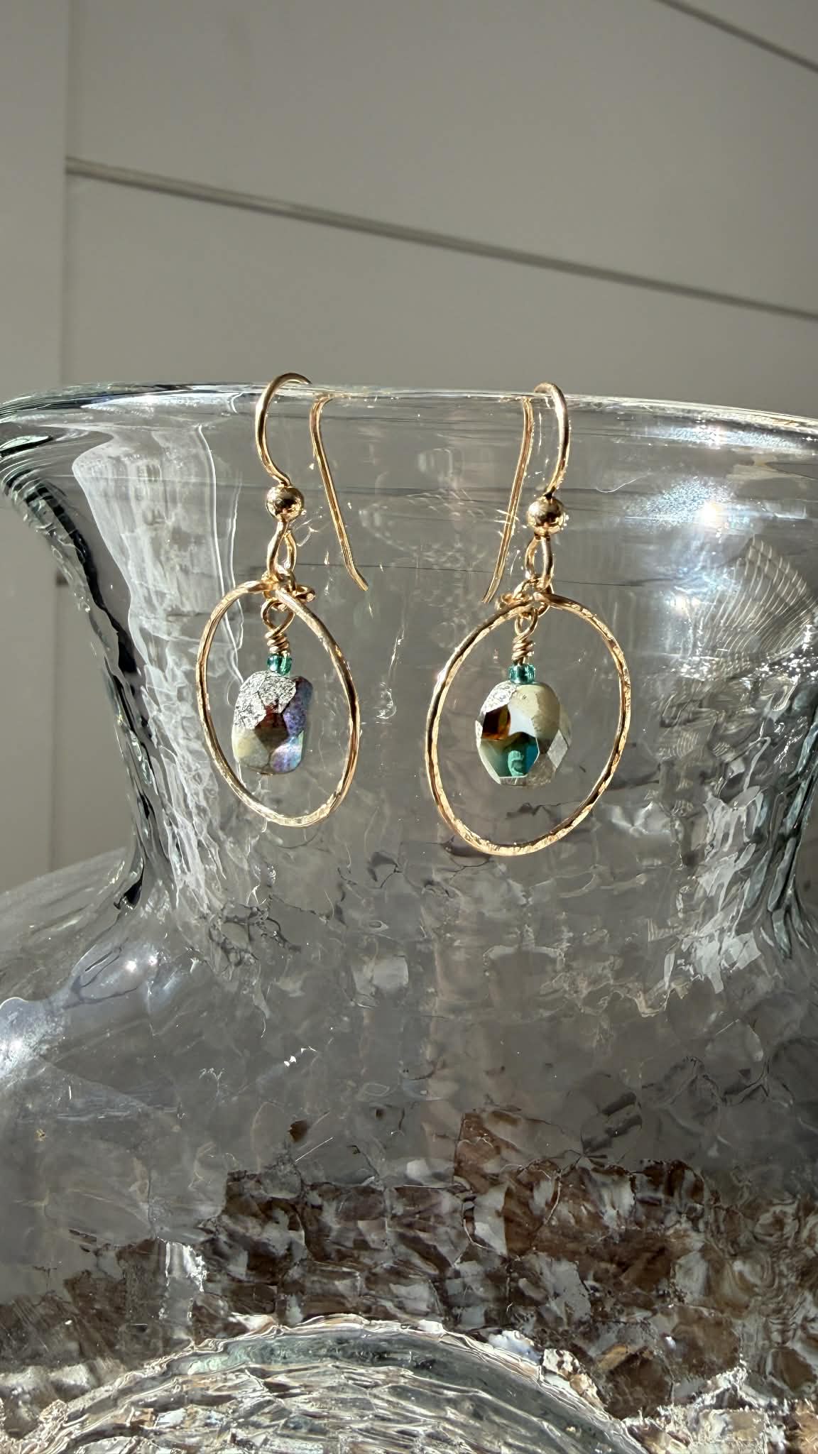 Gold-filled Czech Glass Earrings