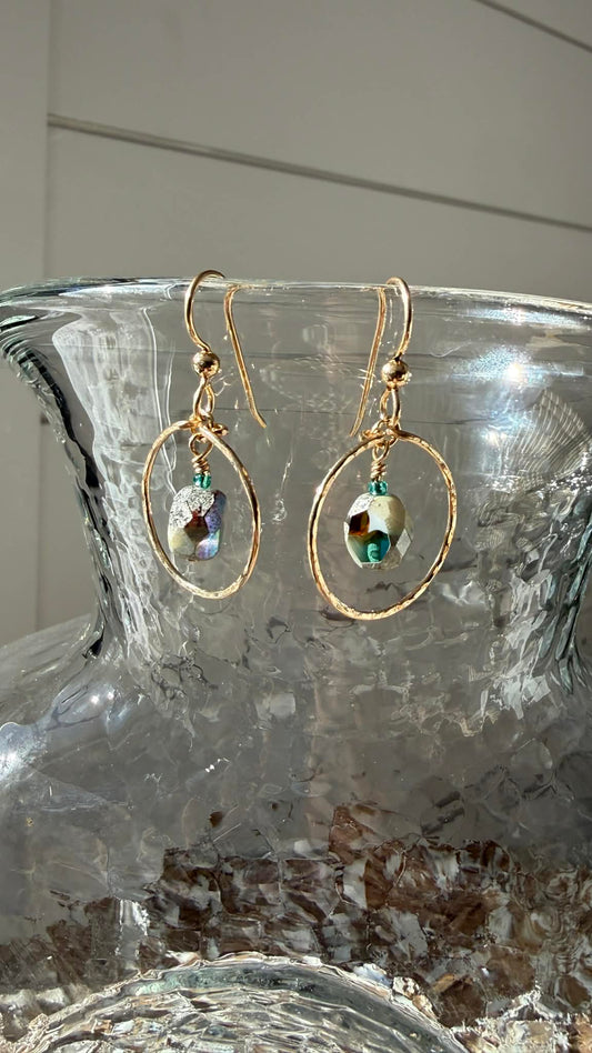Gold-filled Czech Glass Earrings